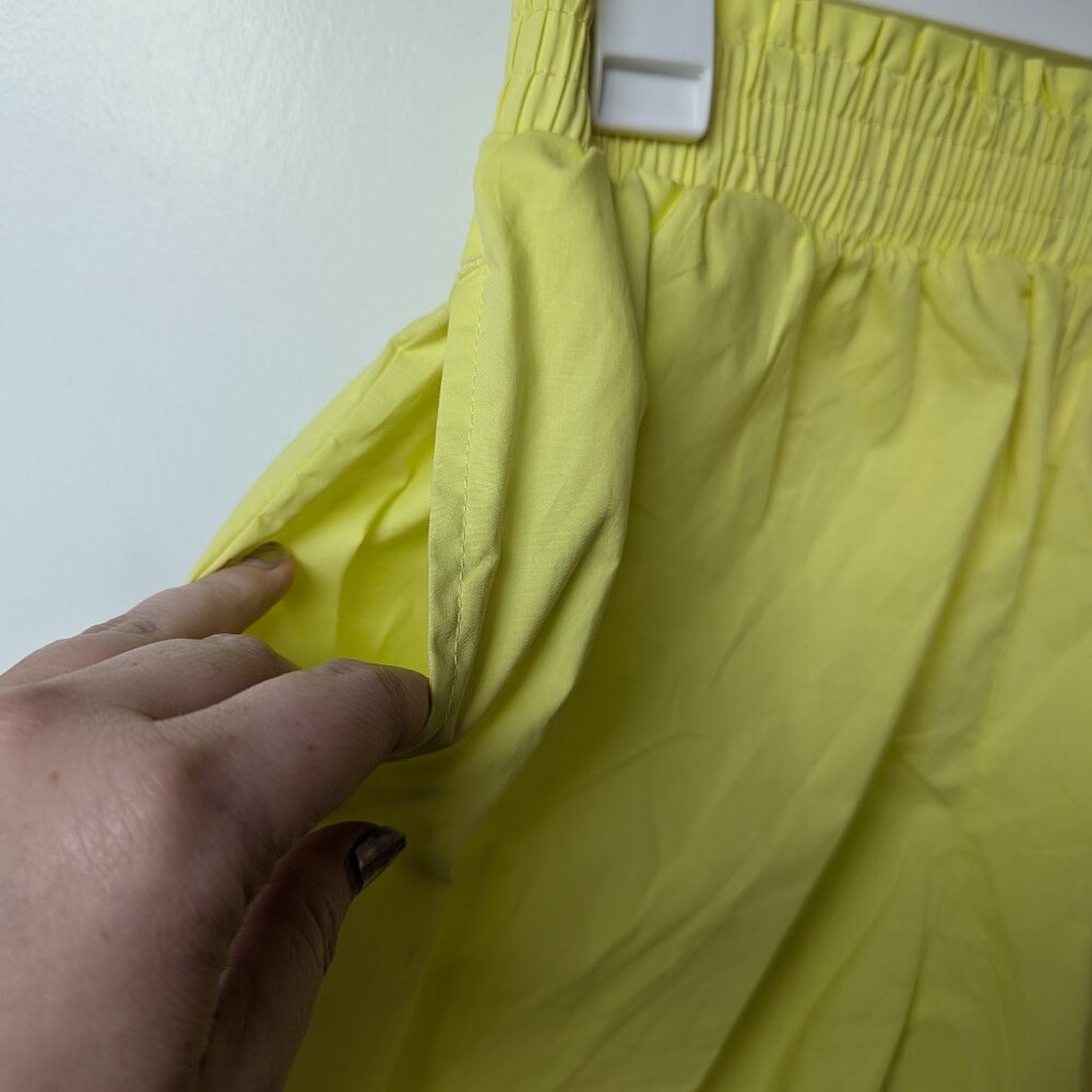 Araminta James Limoncello Yellow Cotton Lightweight Shorts Size Large - Picture 5 of 7
